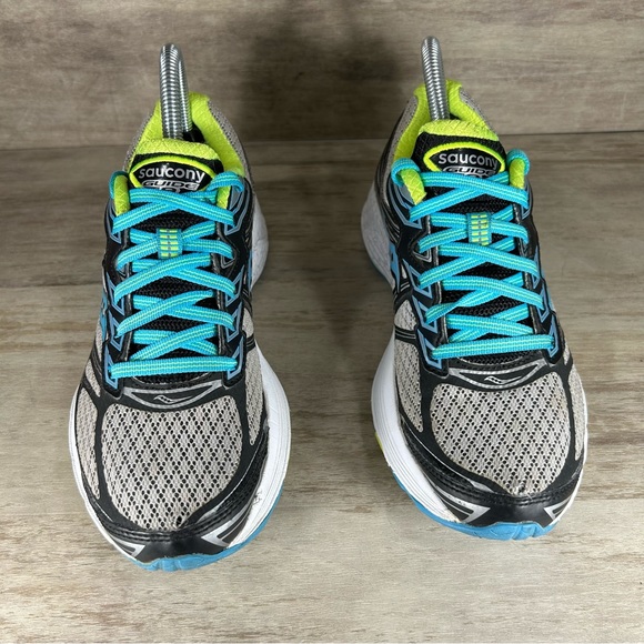 Saucony Guide 9 Everun Athletic Running Shoes Sneakers Gray Blue Women 7 - Picture 4 of 12